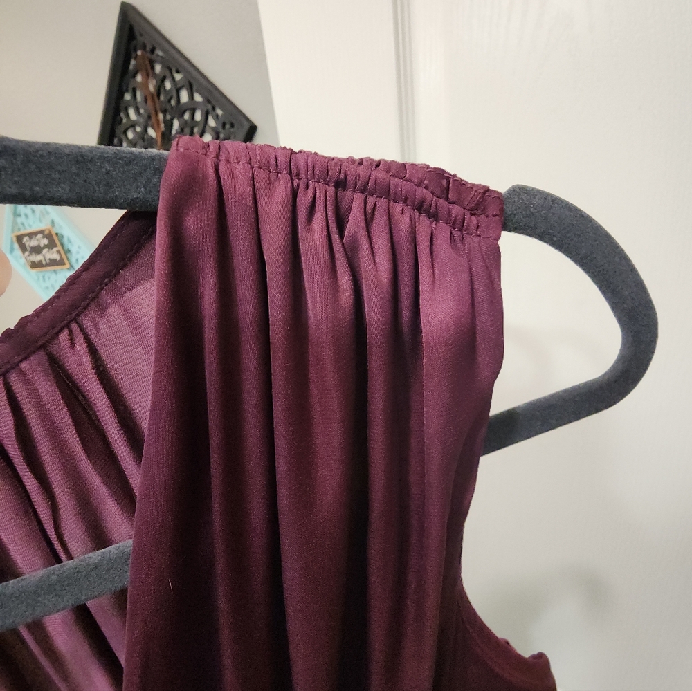 Elegant White House Black Market Purple Sleeveless Dress - Picture 5 of 5